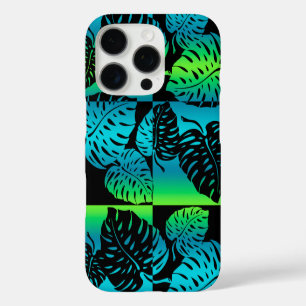 Makua Monstera Hawaiian Striped Blend Turq iPhone 16 Pro Hülle