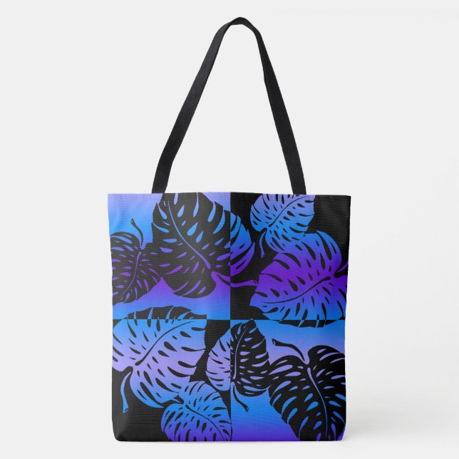 Makua Monstera Tropical Hawaiian Blend Beach Bag Tasche (Vorderseite)