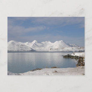 Makushin-Berge im Winter Postkarte