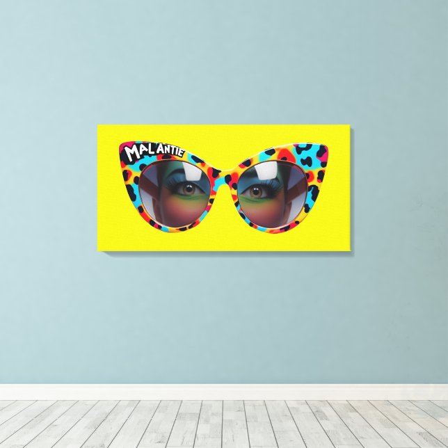MAL ANTIE / Crazy Aunt Afrikaans humor Leinwanddruck (Insitu (Holzboden))