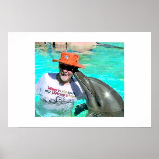 Mal-Delphin-Kuss Poster (Vorne)