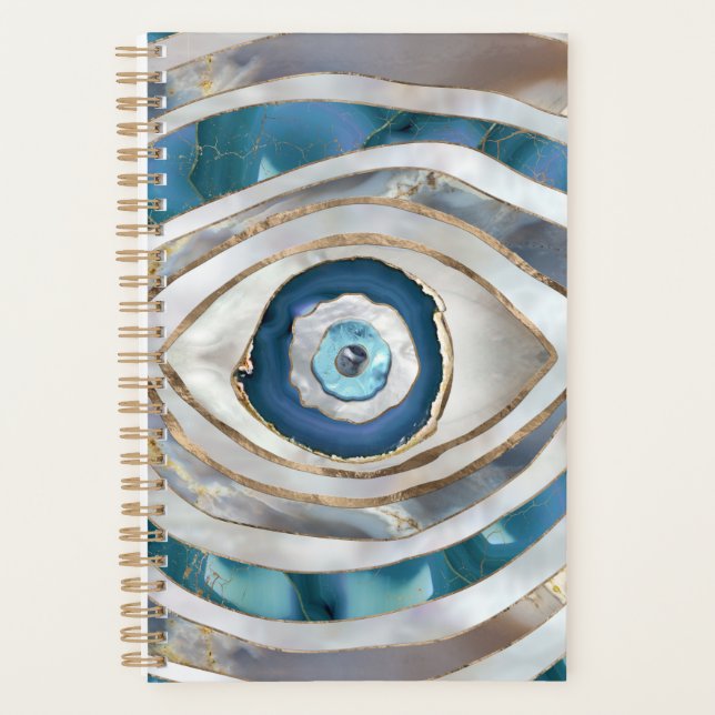 Mal Eye Textes minéraux et or (Devant)