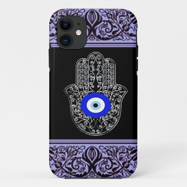 mal oeil hamsa henna iPhone 5 coque (Dos)