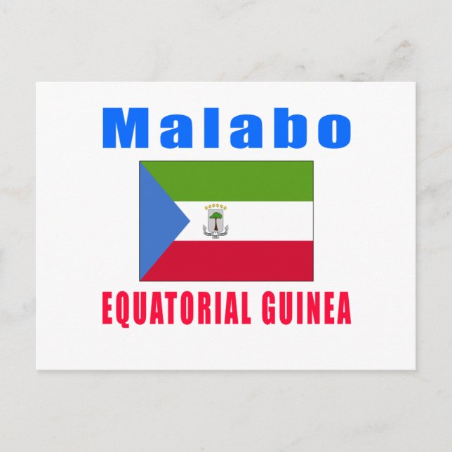 Malabo Äquatoriale Guinea Hauptstadt Designs Postkarte (Vorderseite)