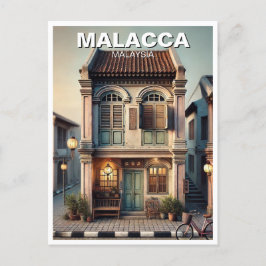 Malacca Historic House Shophouse Malaysia Postkarte