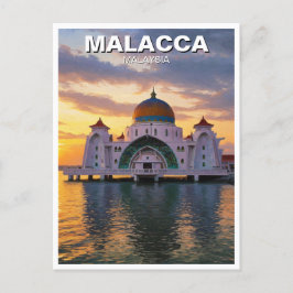 Malacca Straits Mosque Malaysia Postkarte