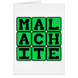 Malachit, grüne Farbe