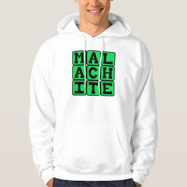 Malachit, grüne Farbe Hoodie (Vorderseite)