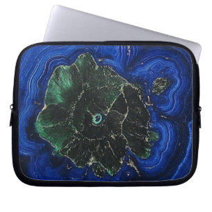 Malachite Azurite Insel Laptop Sleeve
