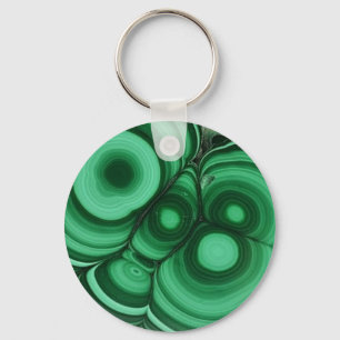 Malachite Bullseye Schlüsselanhänger