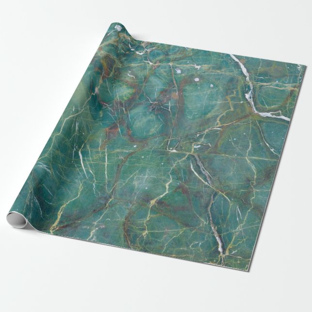 Malachite green marble texture, detail structure o geschenkpapier (Ungerollt)