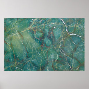 Malachite green marble texture, detail structure o poster