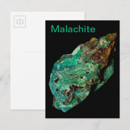 Malachite Green Mineral Rock Nature Fotografy Postkarte