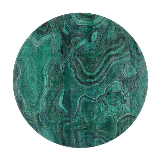 Malachite Green Stone Schneidebrett (Vorderseite)