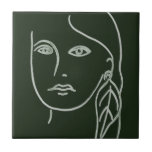 Malachite Portrait Fliese<br><div class="desc">Malachite Portrait I von Melissa Wang. | 139003D</div>