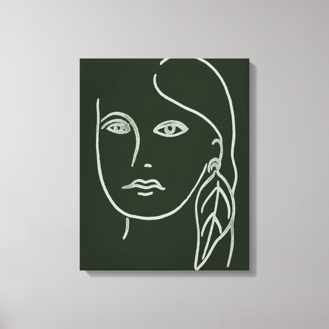 Malachite Portrait Leinwanddruck (Vorderseite)