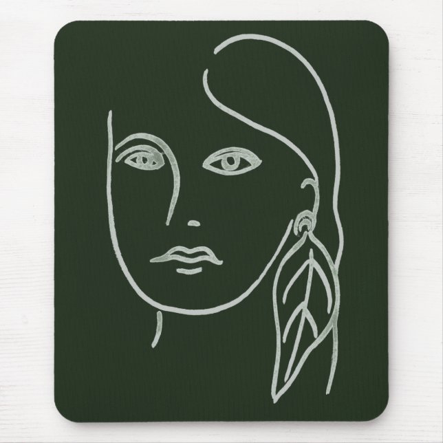 Malachite Portrait Mousepad (Vorne)