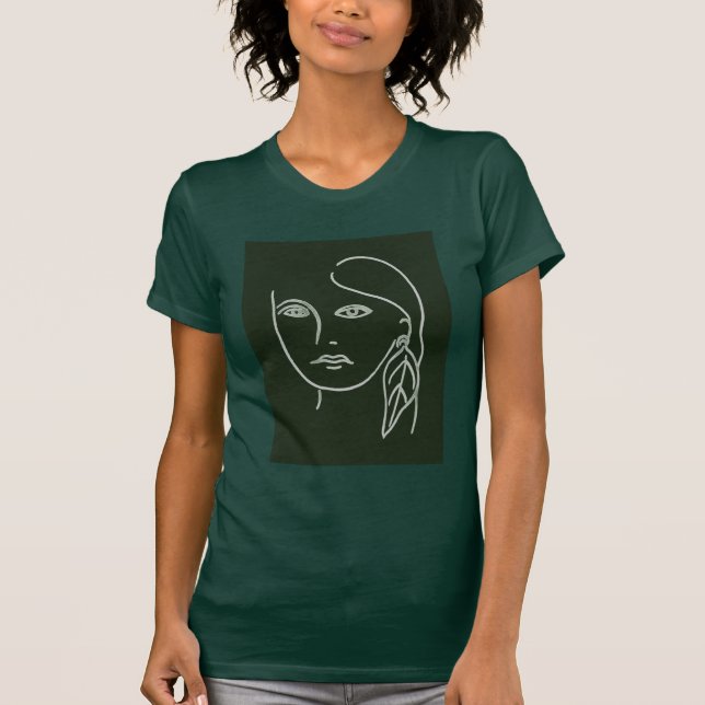 Malachite Portrait T-Shirt (Vorderseite)