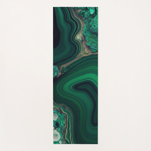 Malachite Yoga Mat Yogamatte (Vorderseite)