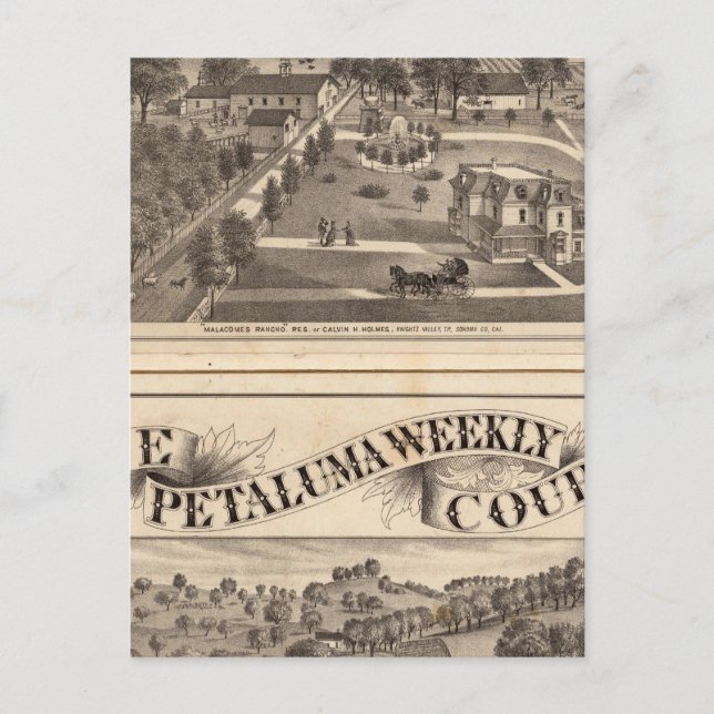 Malacomes Rancho Postkarte (Vorderseite)