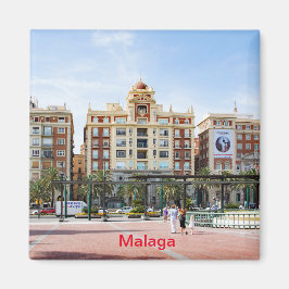 Malaga. Aussicht auf das Stadtzentrum Magnet