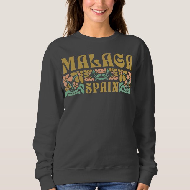 Malaga Costa del Sol Spanien Sweatshirt (Vorderseite)