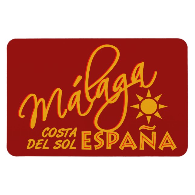 Málaga España-Magnet Magnet (Horizontal)