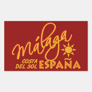 Málaga España Sonderaufkleber Rechteckiger Aufkleber