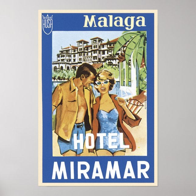 Malaga Hotel Miramar Poster (Vorne)