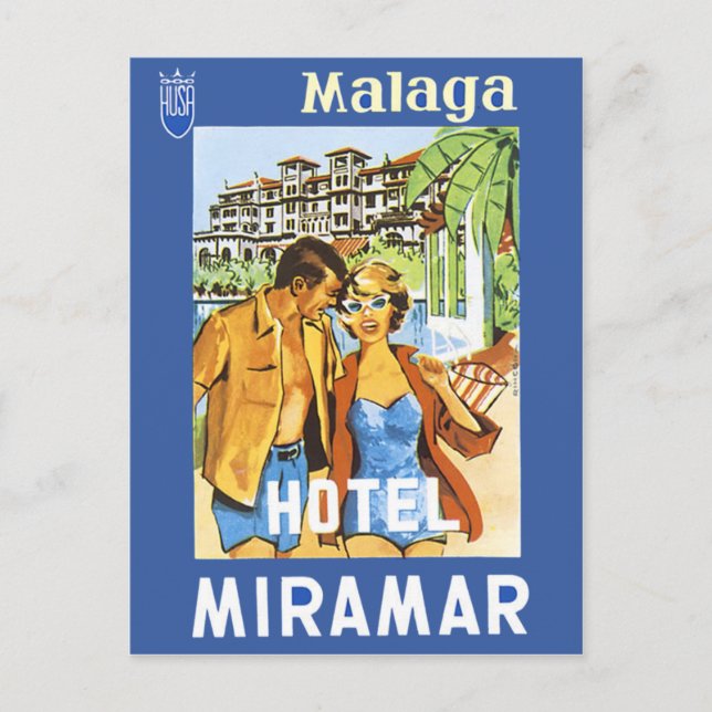 Malaga - Hotel Miramar Postkarte (Vorderseite)