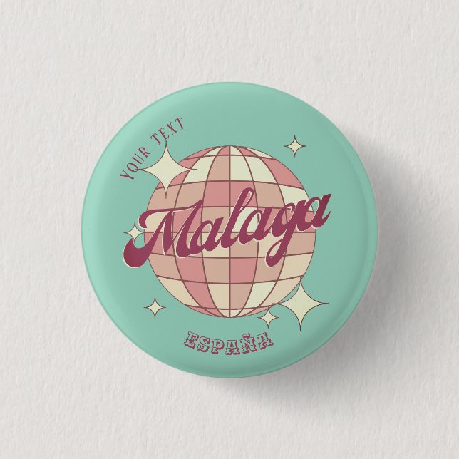 Málaga Malaga España Spain Accessoire Button (Vorderseite)