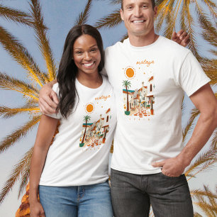 Malaga Málaga Spanien weiße Stadt Kleidung T-Shirt