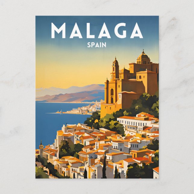 Malaga Postkarte (Vorderseite)