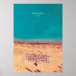 Malaga, Spanien Poster