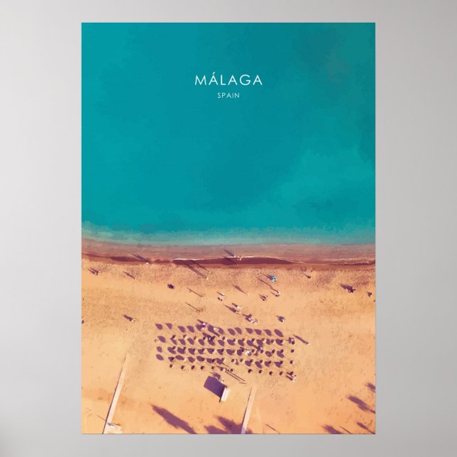 Malaga, Spanien Poster (Vorne)