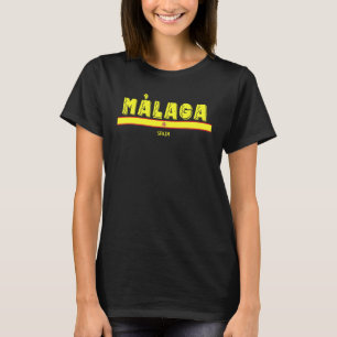 Málaga Spanien   Spanische Flagge Espana Touristen T-Shirt