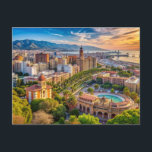 Malaga Spanien Stadtbild Postkarte<br><div class="desc">Malaga Spanien Stadtbild</div>
