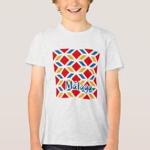 Malaga Straßenwände 2 Tri-Blend Shirt