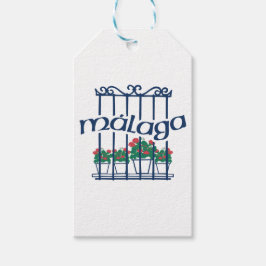 Malaga, window with flowers geschenkanhänger