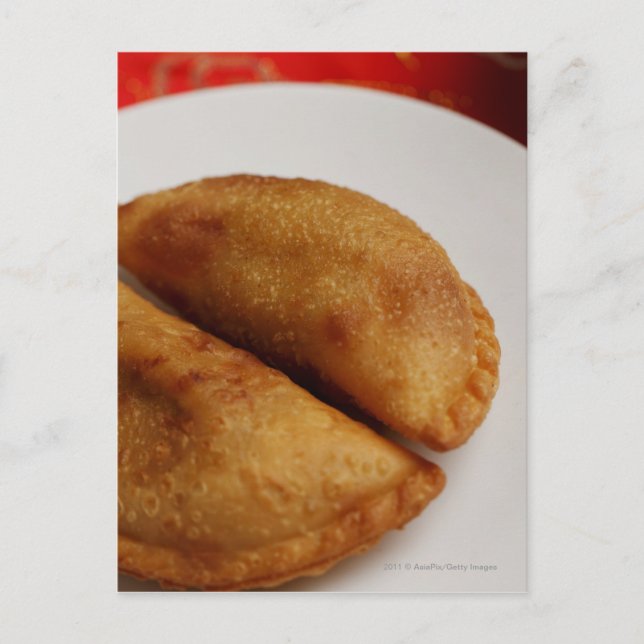 Malaiische Curry-Puffs Postkarte (Vorderseite)