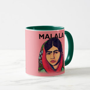 Malala Yousafzai, inspirierende feministische Kuns Tasse
