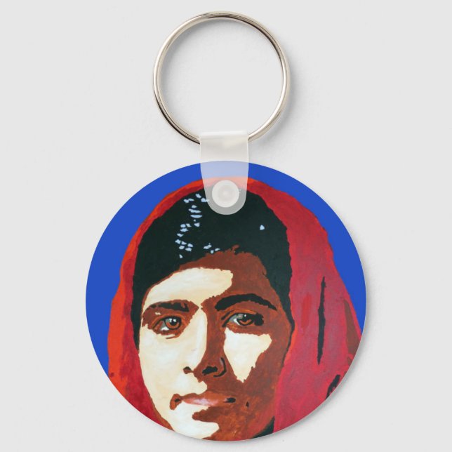 MALALA YOUSAFZAI SCHLÜSSELANHÄNGER (Vorderseite)