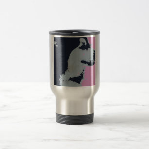 Malamute Dog Pop Art Reisebecher