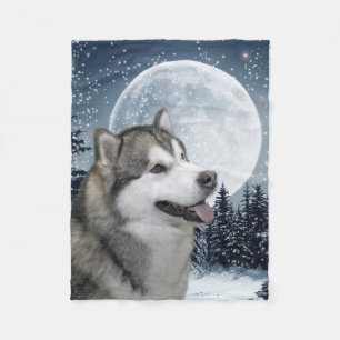 Malamute-Flanelldecke Fleecedecke
