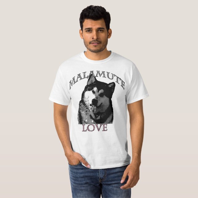 Malamute-Liebe-T - Shirt (Vorne ganz)