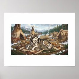 Malamute-Mutter Version 2 Poster