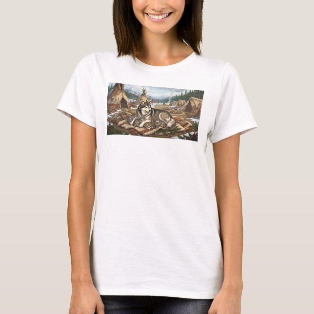 Malamute-Mutter Version 2   T-Shirt (Vorderseite)