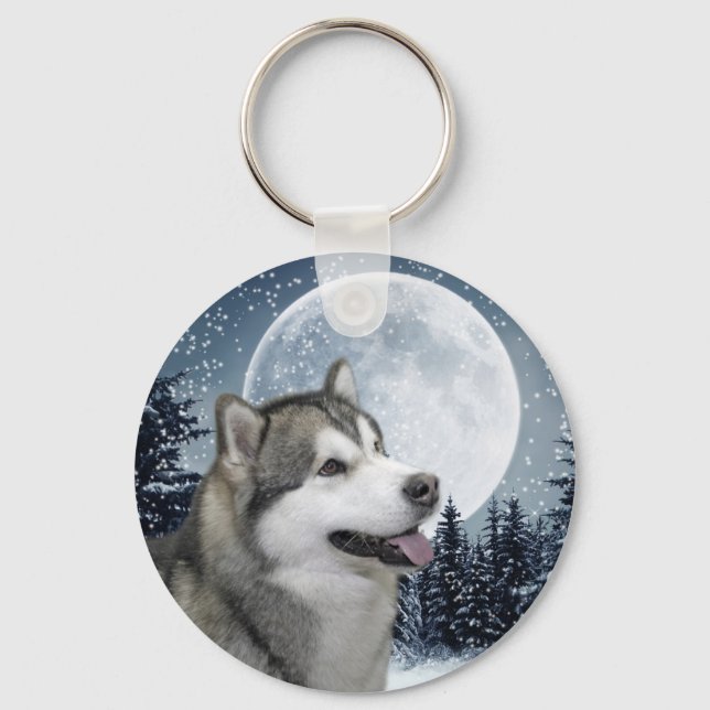 Malamute Schlüsselanhänger (Vorderseite)