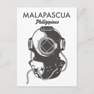 Malapascua Philippinen Tauchplakat Postkarte
