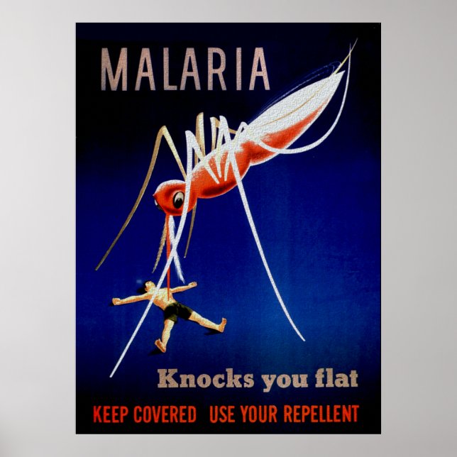 Malaria tötet poster (Vorne)